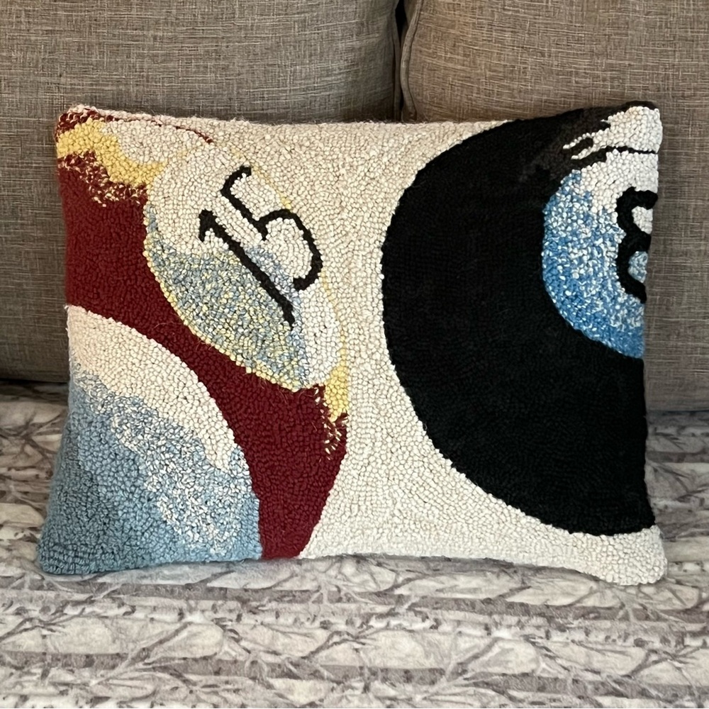 Colorful Billiard Ball Pillow